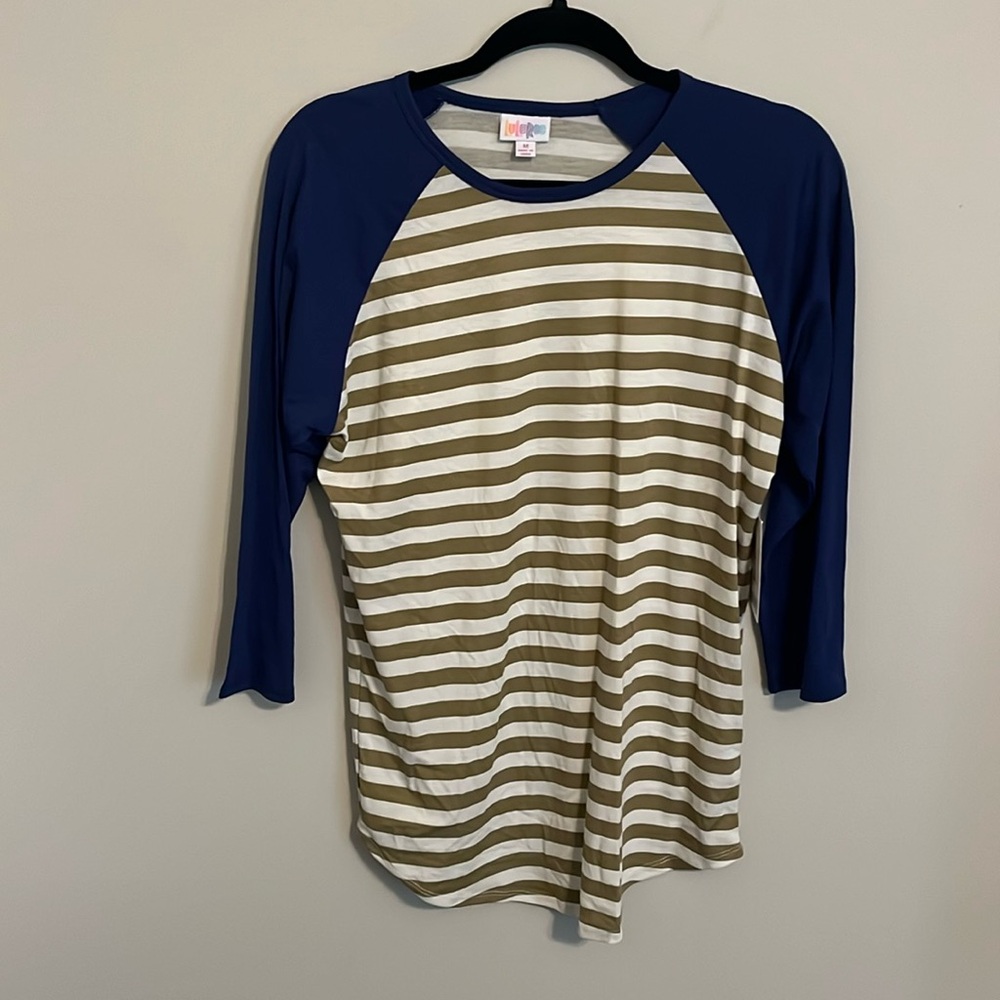 M Striped LuLaRoe Randy Tee